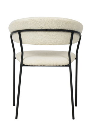 White Curved Dining Chairs (2) | OROA Modern Marlynn | Oroa.com