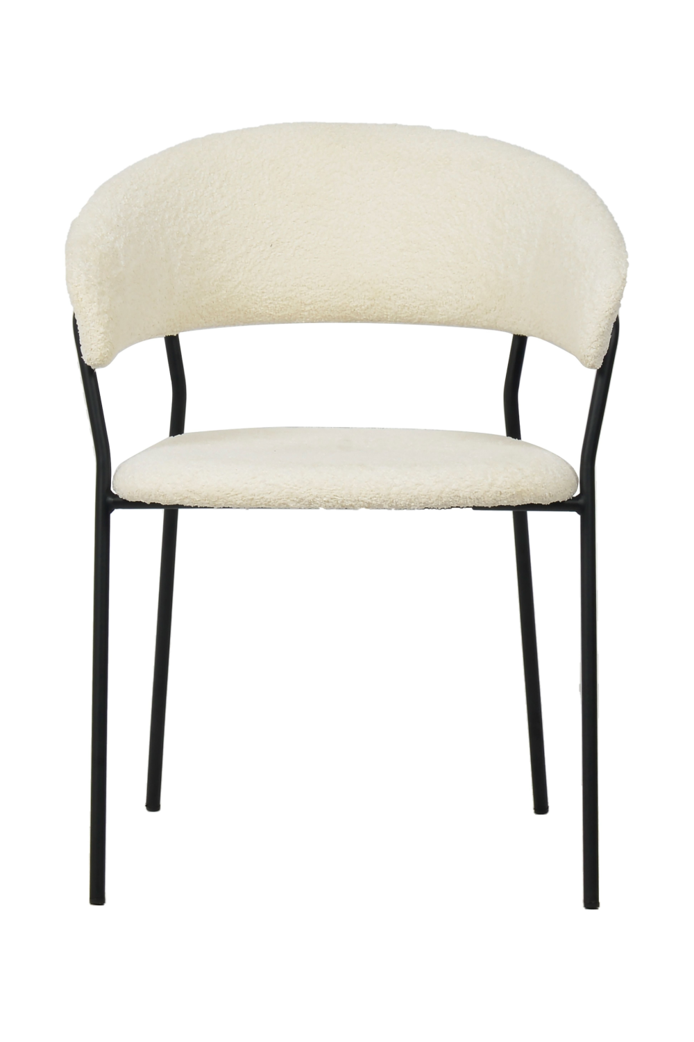 White Curved Dining Chairs (2) | OROA Modern Marlynn | Oroa.com