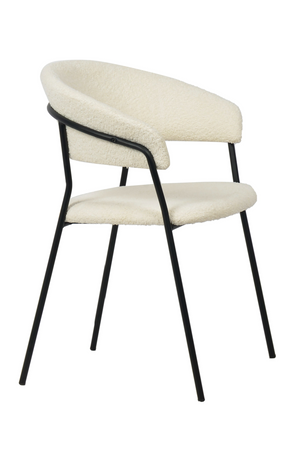 White Curved Dining Chairs (2) | OROA Modern Marlynn | Oroa.com