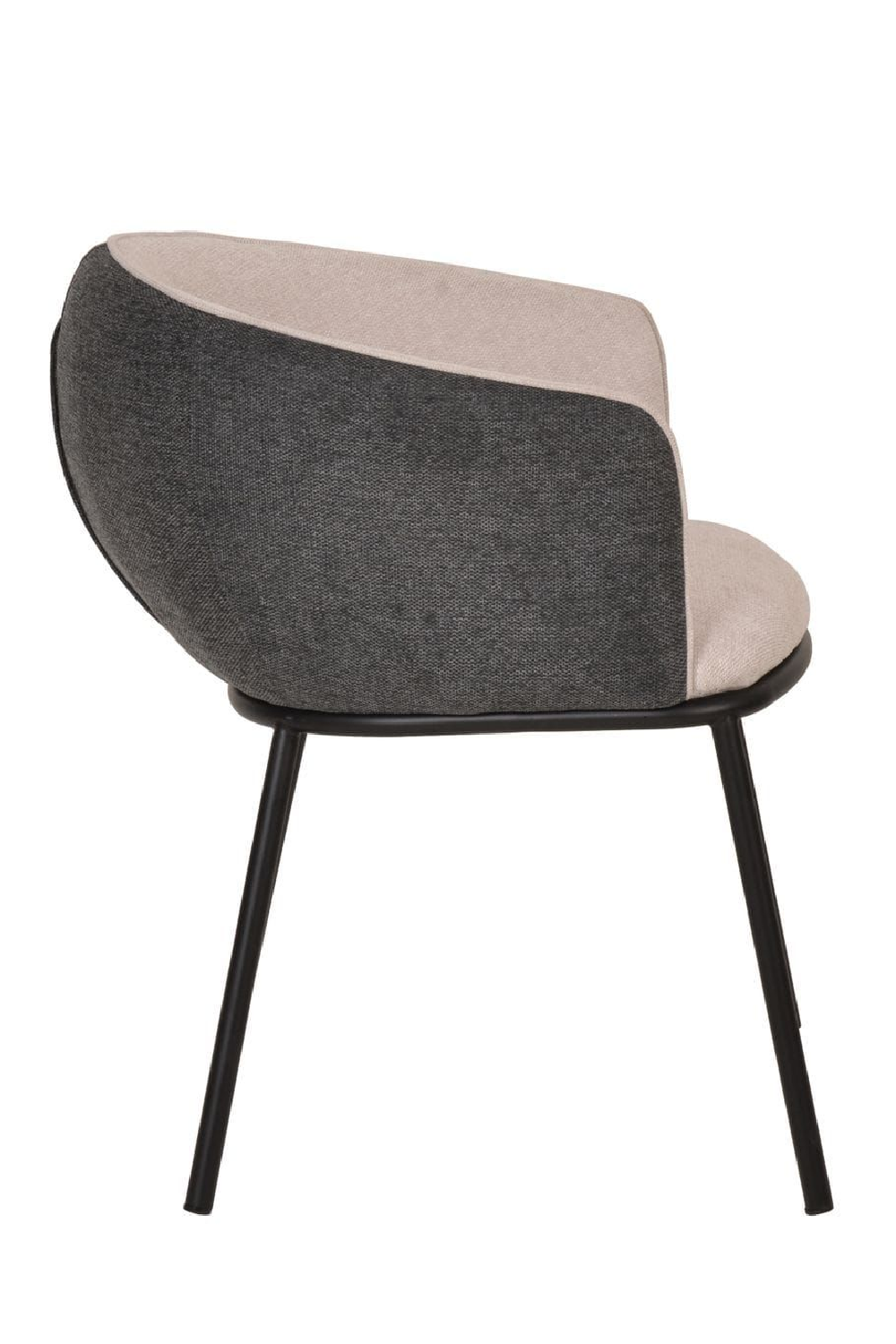 Two-Toned Curved Dining Armchair | OROA Modern Nillie | Oroa.com