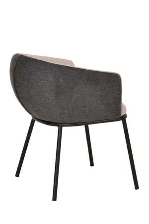 Two-Toned Curved Dining Armchair | OROA Modern Nillie | Oroa.com