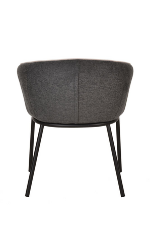Two-Toned Curved Dining Armchair | OROA Modern Nillie | Oroa.com
