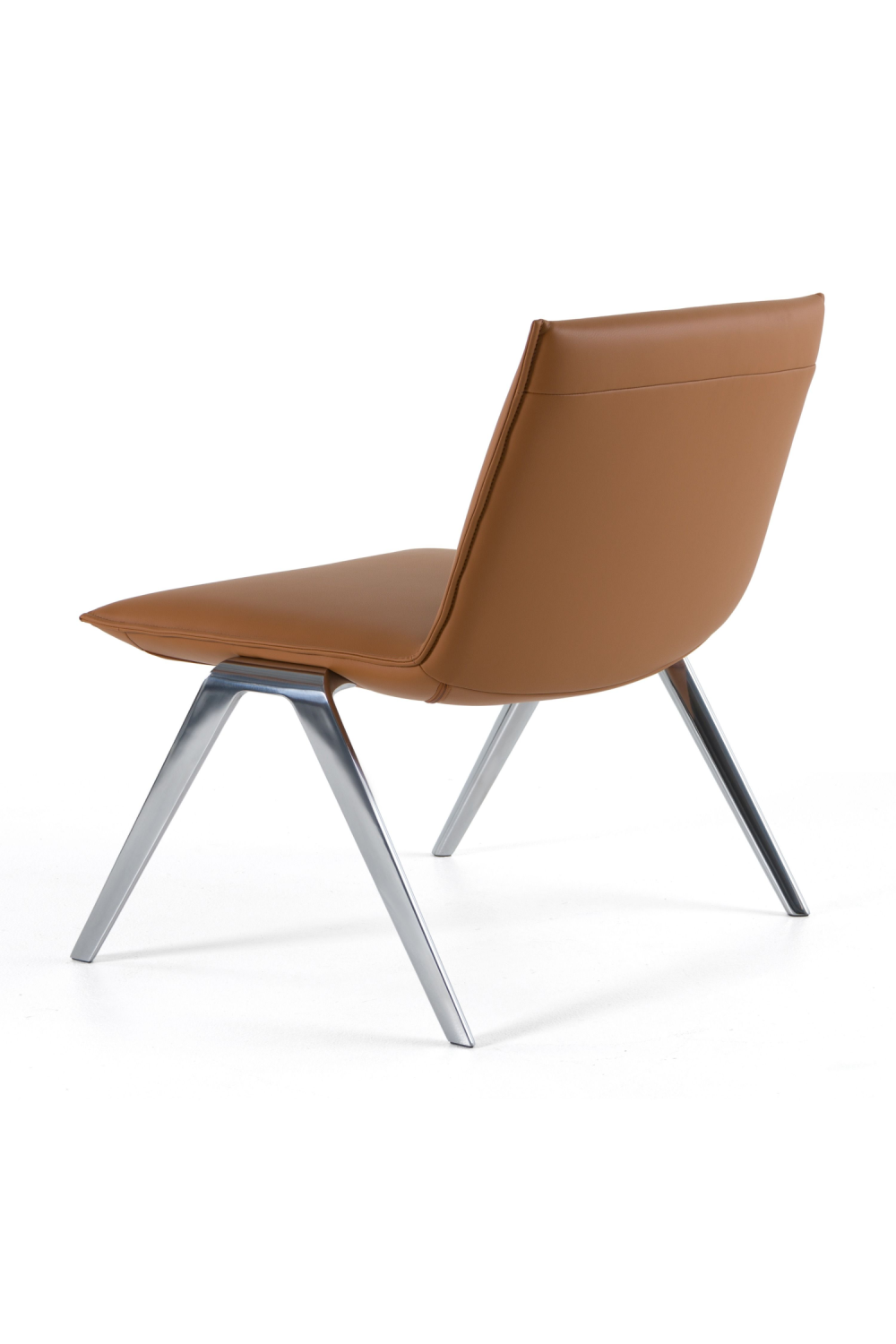 Brown Vegan Leather Accent Chair | OROA Modern Cedric | Oroa.com
