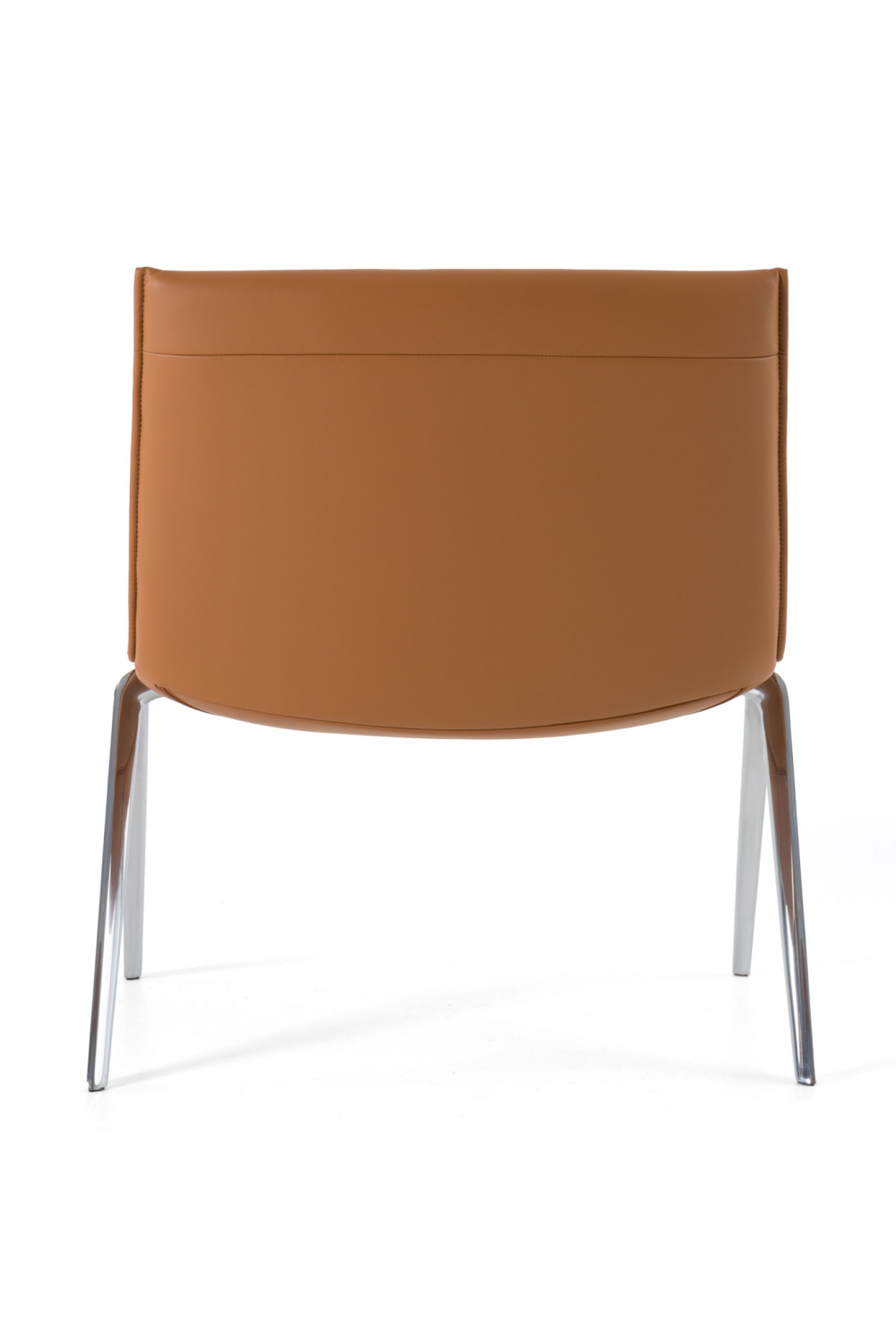 Brown Vegan Leather Accent Chair | OROA Modern Cedric | Oroa.com