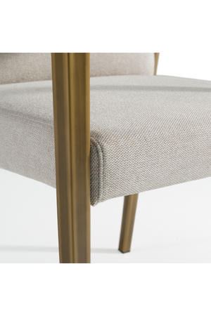 Brass Framed White Dining Chair | OROA Modern Sanders | Oroa.com