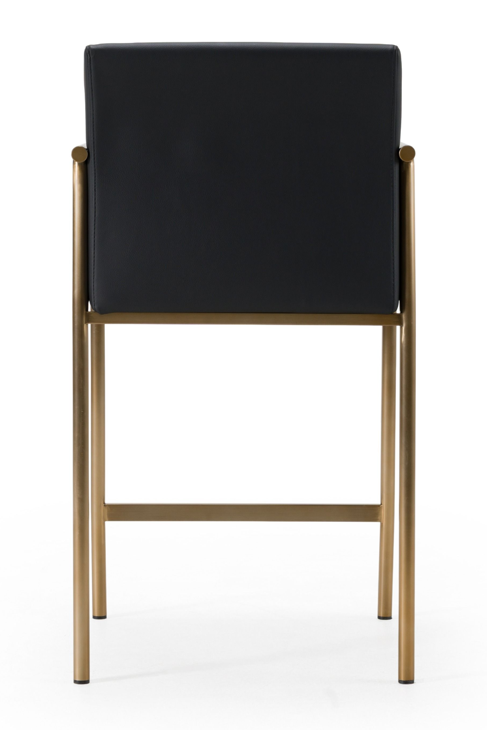 Black Vegan Leather Counter Chair | OROA Modern Custer | Oroa.com