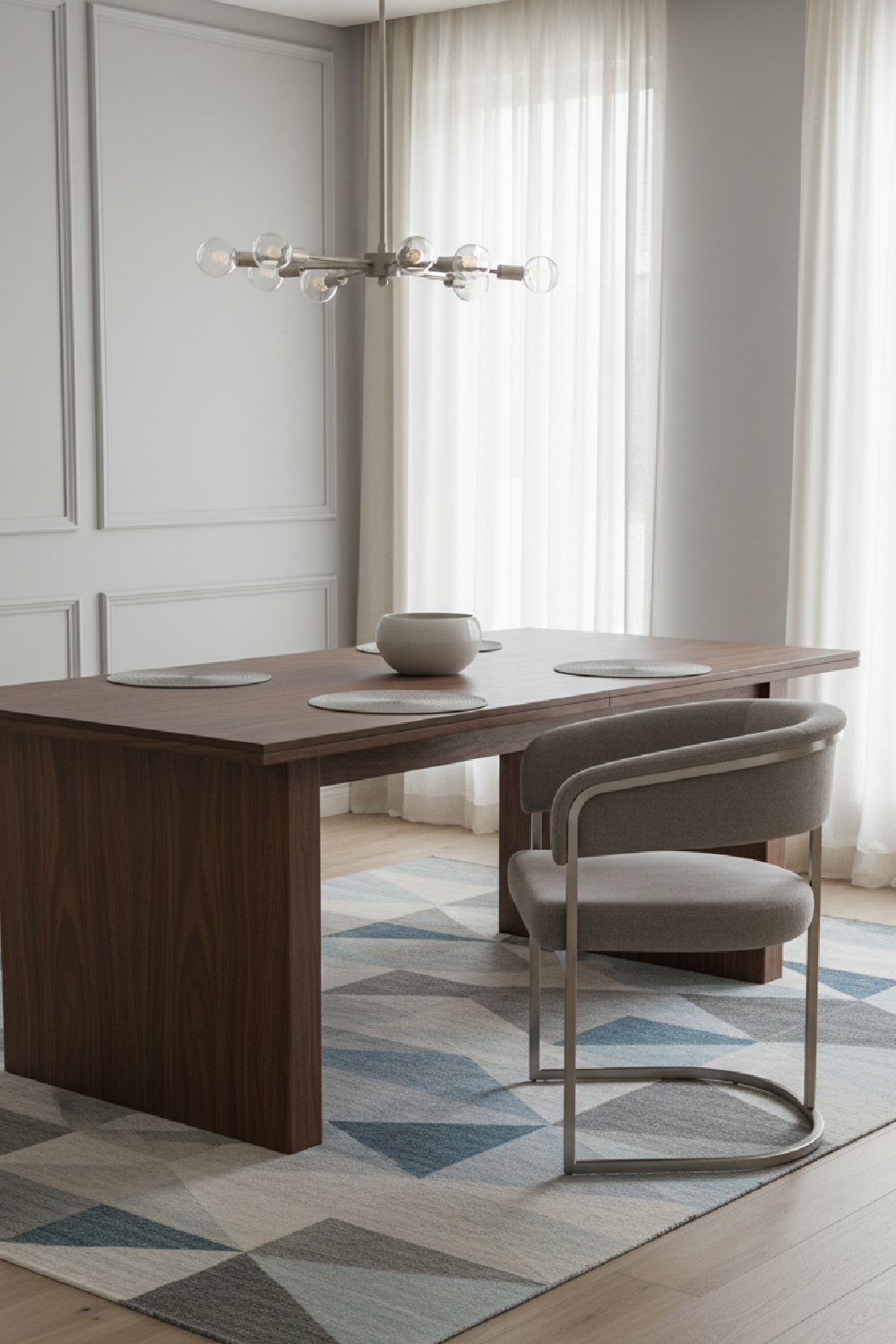 Brass-Framed Dining Side Chair | OROA Modern Sebastian | Oroa.com