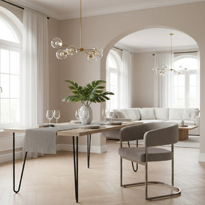 Brass-Framed Dining Side Chair | OROA Modern Sebastian