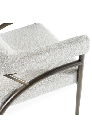 Bronze Framed White Dining Chair | OROA Modern Betty | Oroa.com