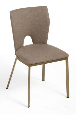 Beige Cutout-Back Dining Chairs (2) | OROA Modern Burton | Oroa.com