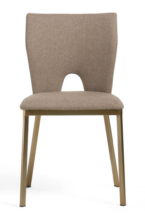 Beige Cutout-Back Dining Chairs (2) | OROA Modern Burton | Oroa.com