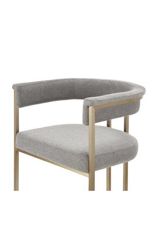Gray Curved Counter Chair | OROA Modern Byron | Oroa.com