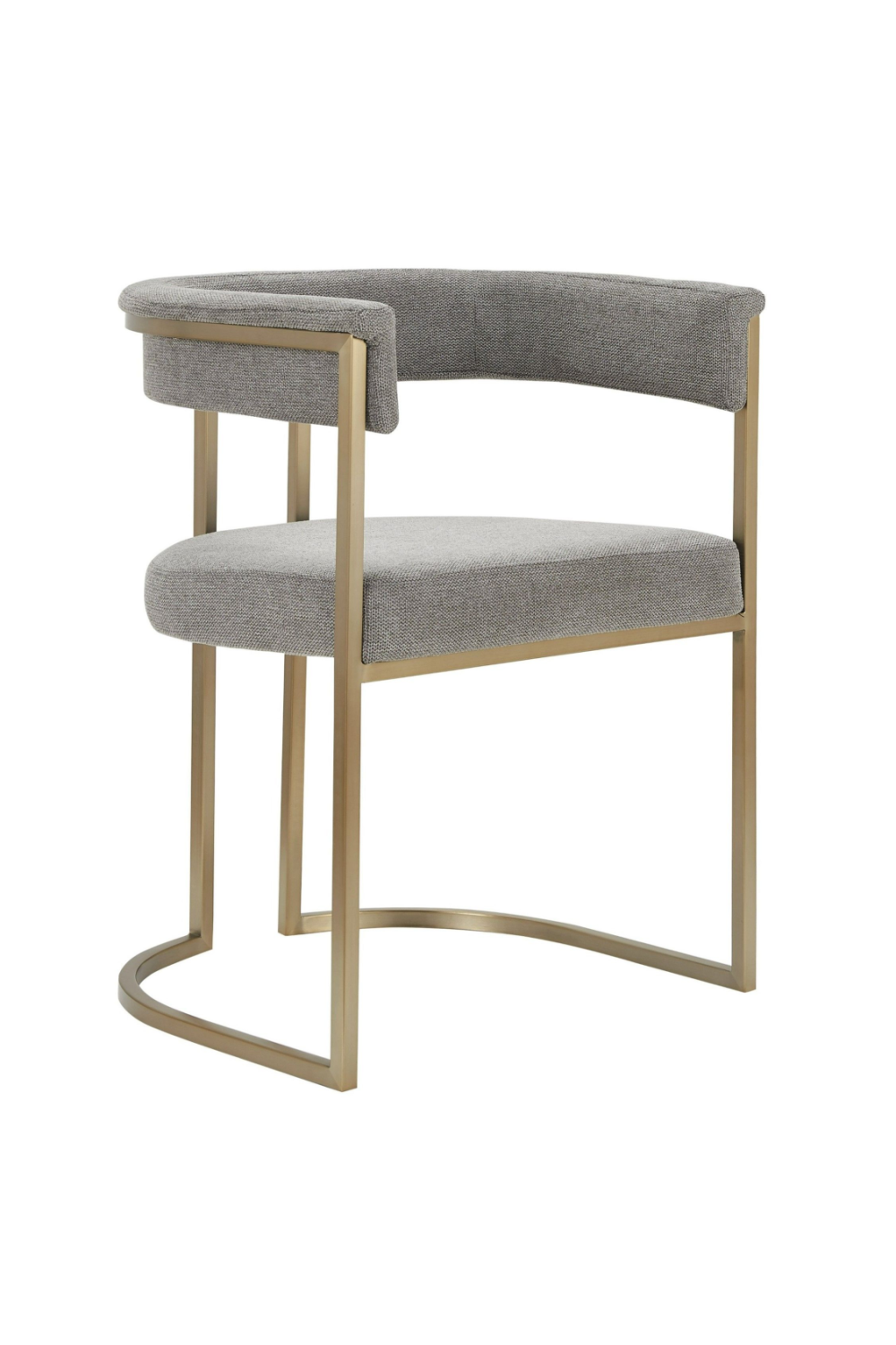 Gray Curved Dining Chair | OROA Modern Byron | Oroa.com