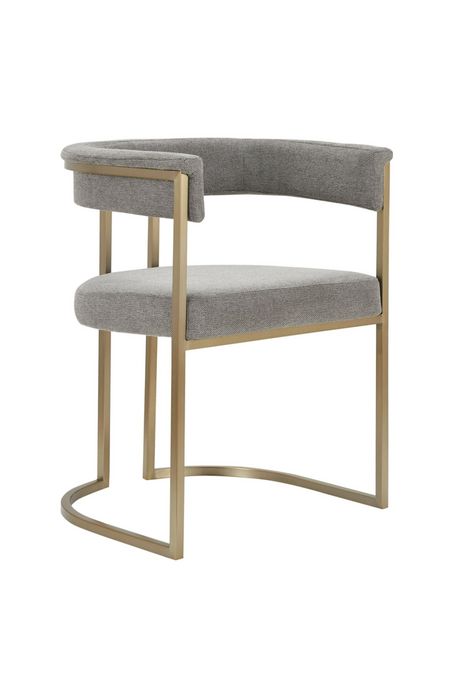 Gray Curved Dining Chair | OROA Modern Byron | Oroa.com