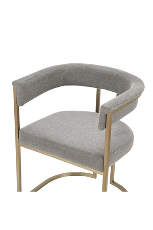 Gray Curved Dining Chair | OROA Modern Byron | Oroa.com