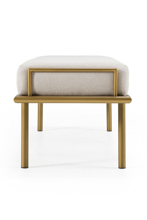 Beige Fabric Dining Bench | OROA Modern Hathaway | Oroa.com