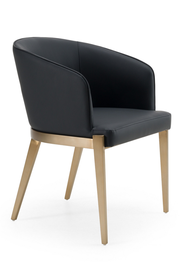 Gray Vegan Leather Dining Chair | OROA Modern Kravitz | Oroa.com