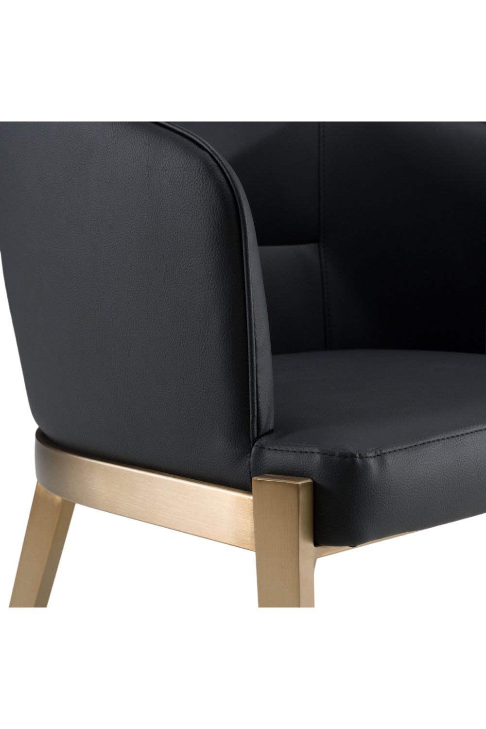 Gray Vegan Leather Dining Chair | OROA Modern Kravitz | Oroa.com