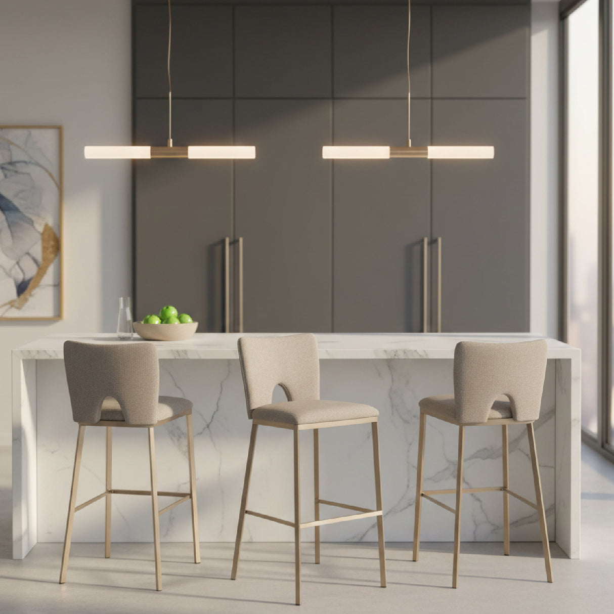   Cutout-Back Bar Stools (2) | Oroa.com