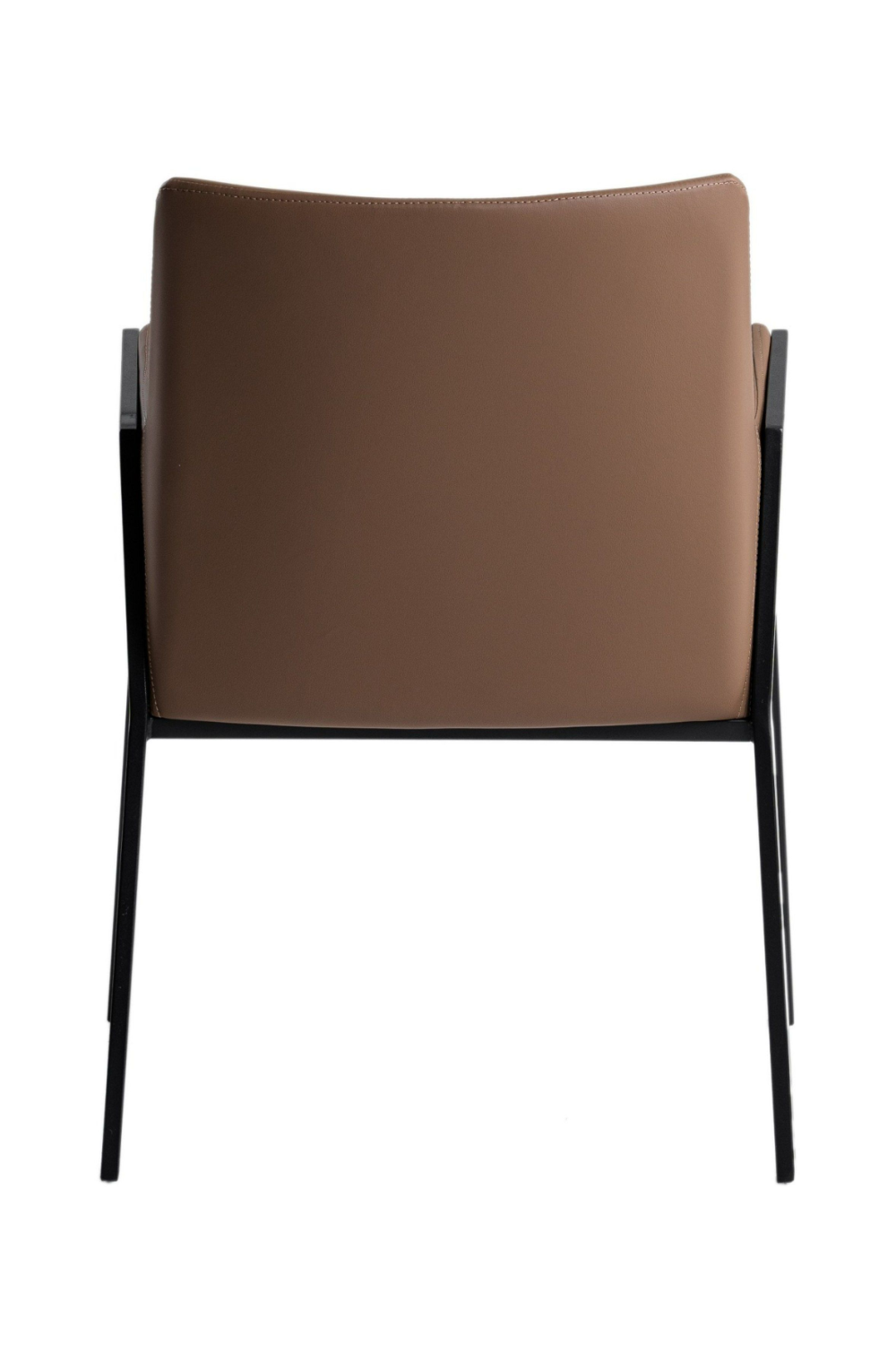 Brown Vegan Leather Dining Chair | OROA Modern Leshay | Oroa.com