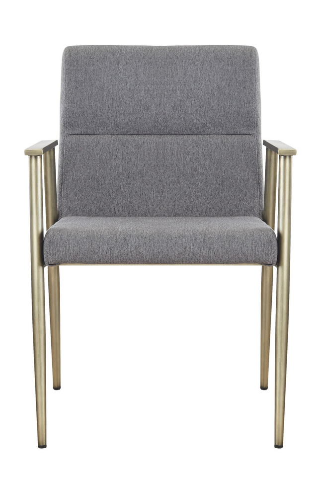 Gray Fabric Dining Armchair | OROA Modern Sabri | Oroa.com