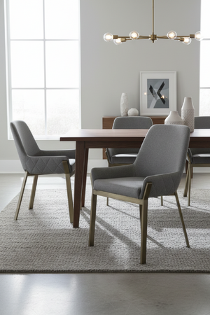   Gray Upholstered Dining Chair | Oroa.com