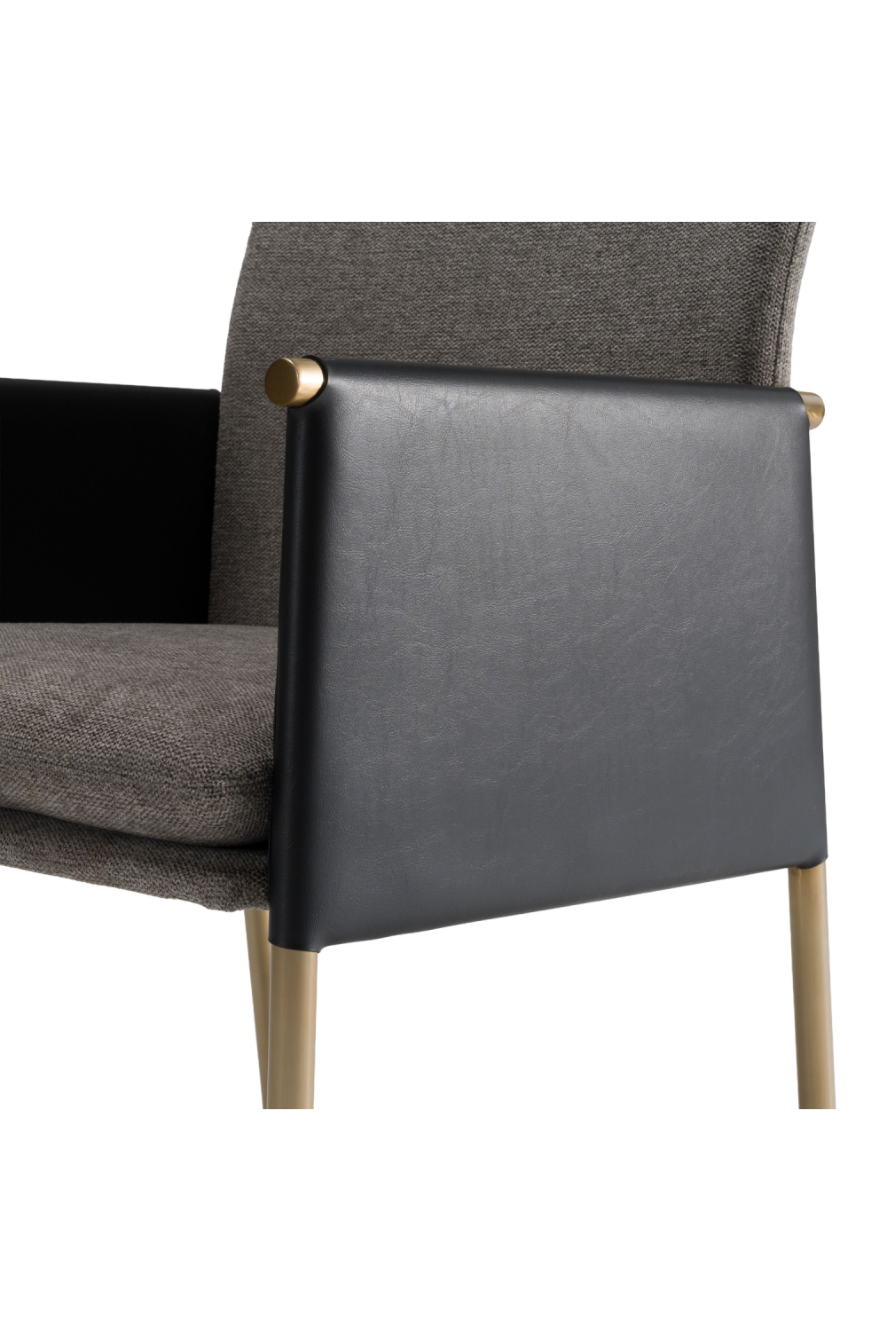 Gray Vegan Leather Dining Chair | OROA Modern Engel | Oroa.com