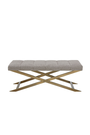 Gray Fabric Bench | OROA Modern Xane | Oroa.com