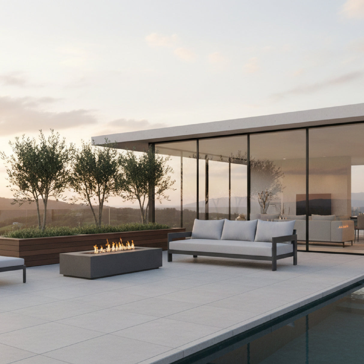   Aluminum-Framed Outdoor Sofa | Oroa.com