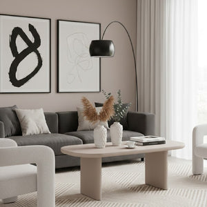   Gray Cement Coffee Table | Oroa.com