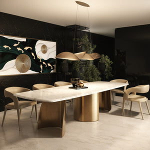   White Marble Dining Table | Oroa.com