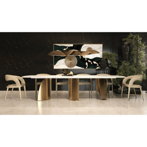   White Marble Dining Table | Oroa.com