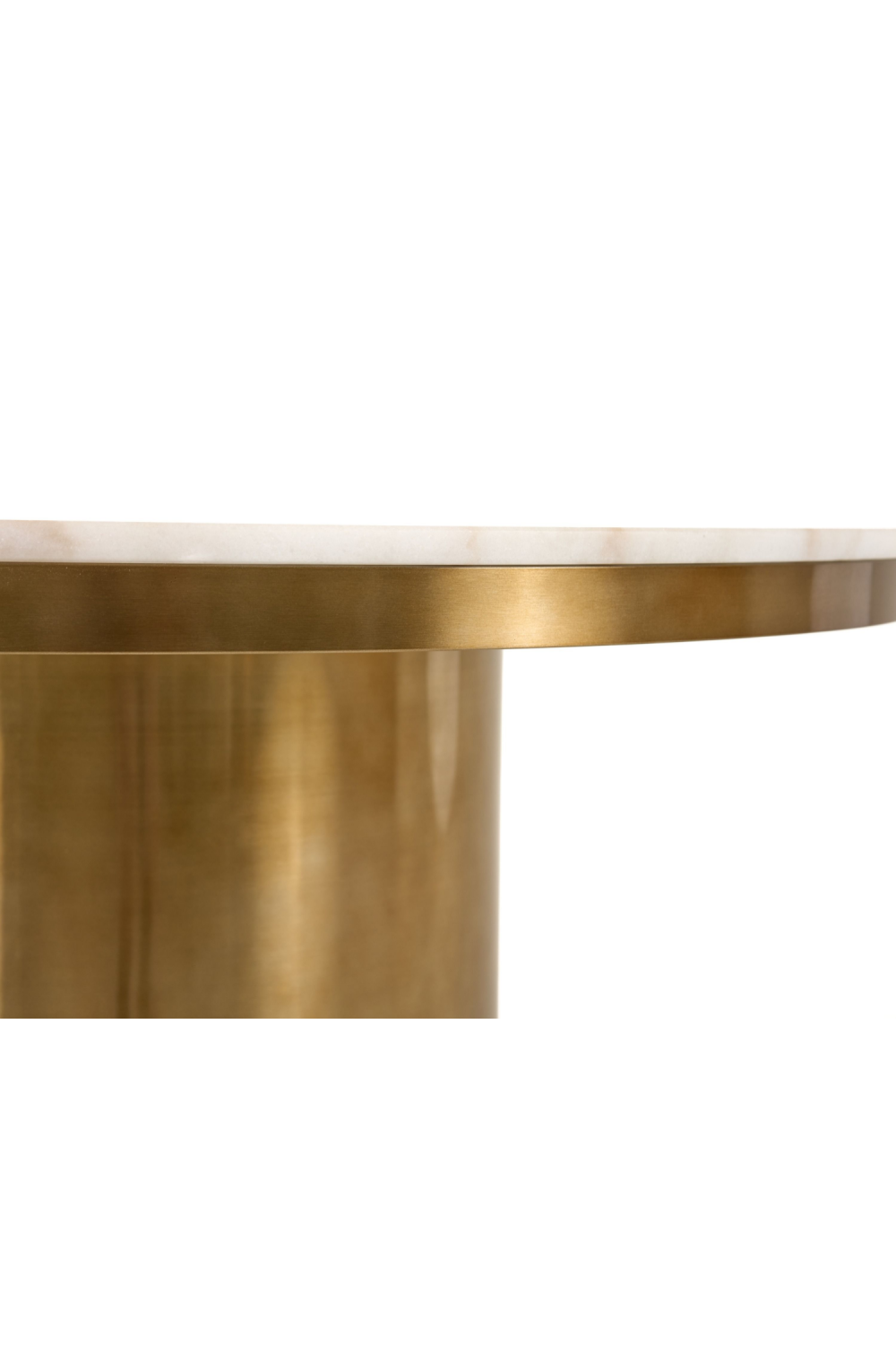 White Marble Round Dining Table | OROA Modern Rocky | Oroa.com