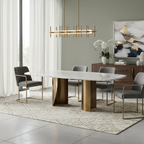   White Marble Dining Table | Oroa.com