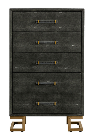 Gray Shagreen 5-Drawer Chest | OROA Modern Howard | Oroa.com