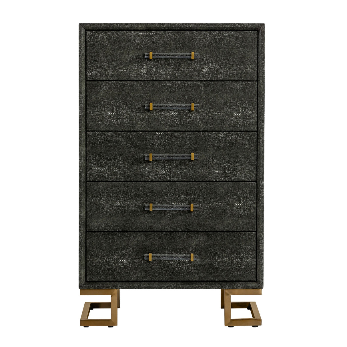 Gray Shagreen 5-Drawer Chest | OROA Modern Howard | Oroa.com