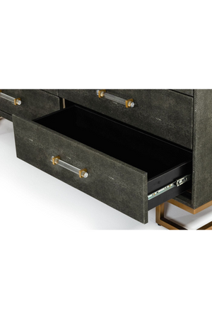 Gray Shagreen 6-Drawer Dresser | OROA Modern Howard | Oroa.com