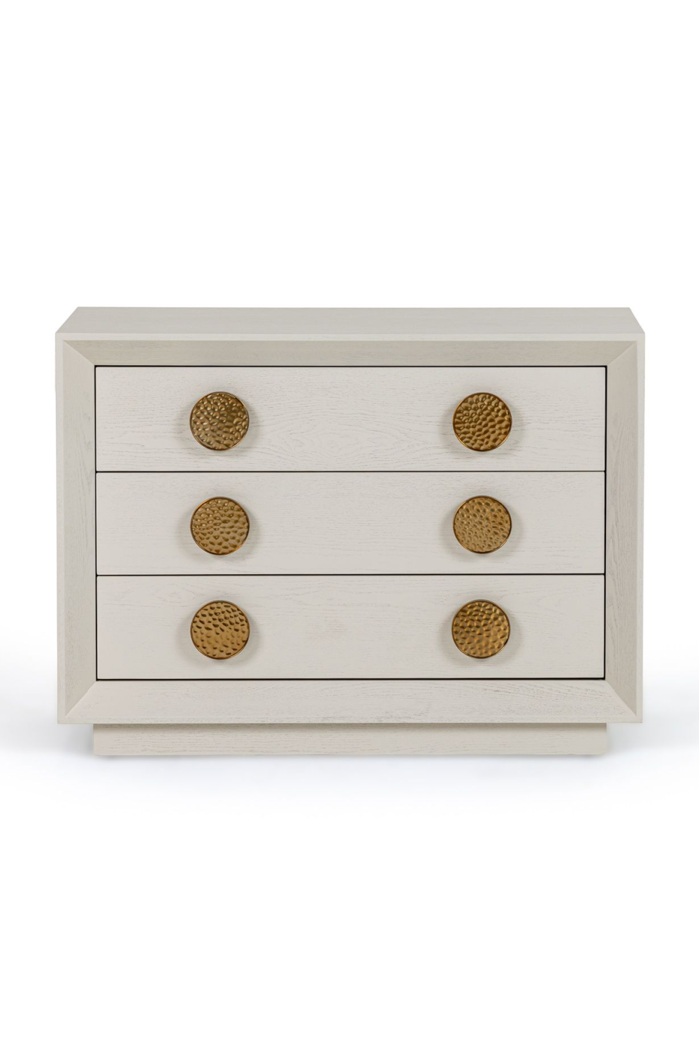 White Ash Wood 3-Drawer Nightstand | OROA Modern Marjorie | Oroa.com