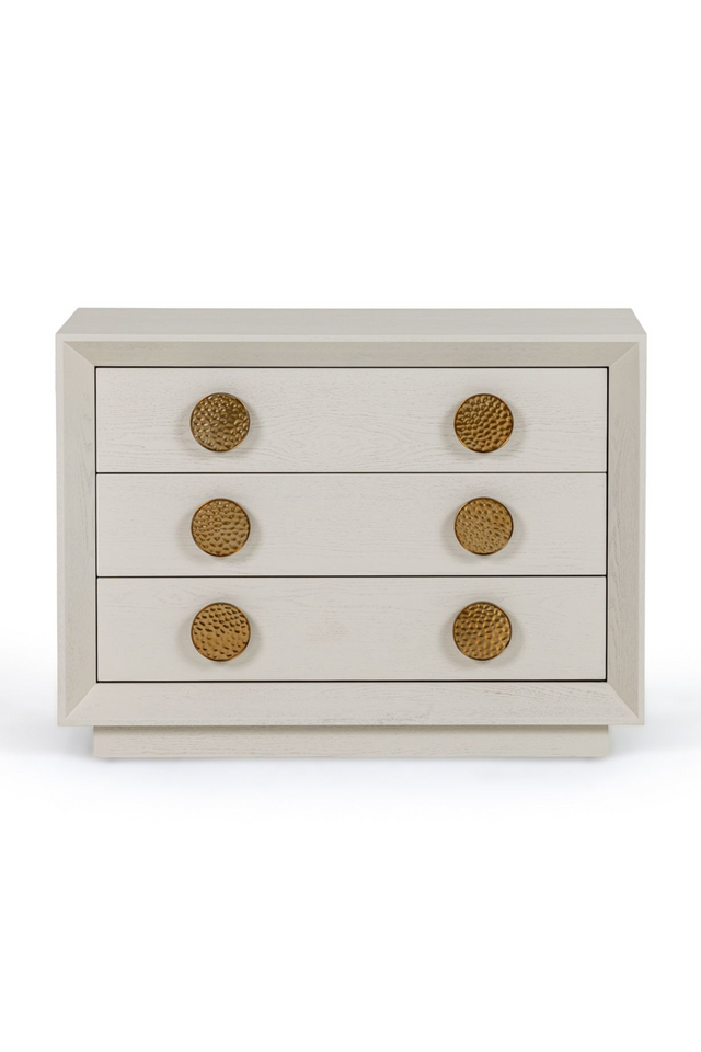 White Ash Wood 3-Drawer Nightstand | OROA Modern Marjorie | Oroa.com