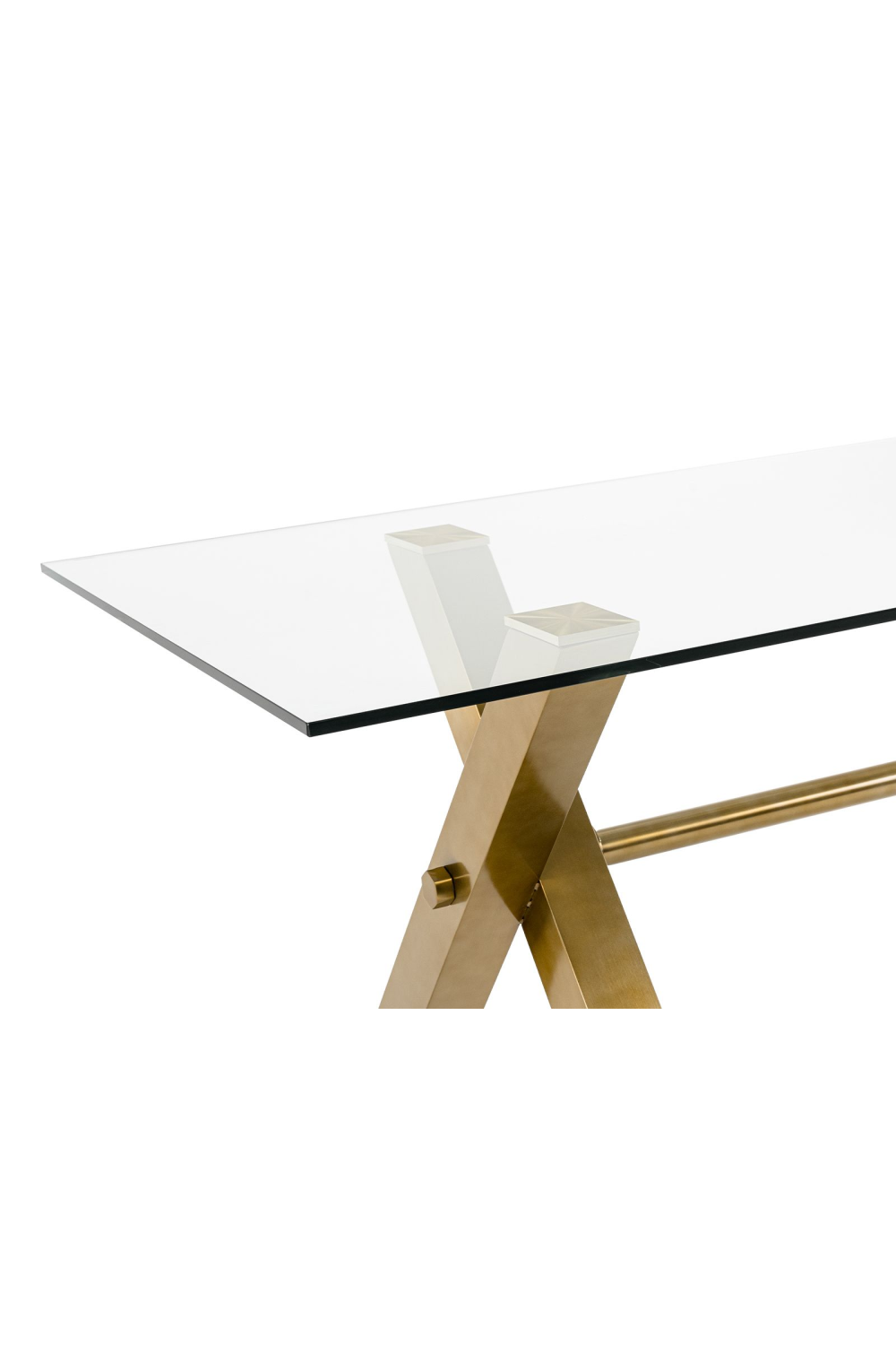 Gold-Framed Glass Dining Table | OROA Modern Dandy | Oroa.com