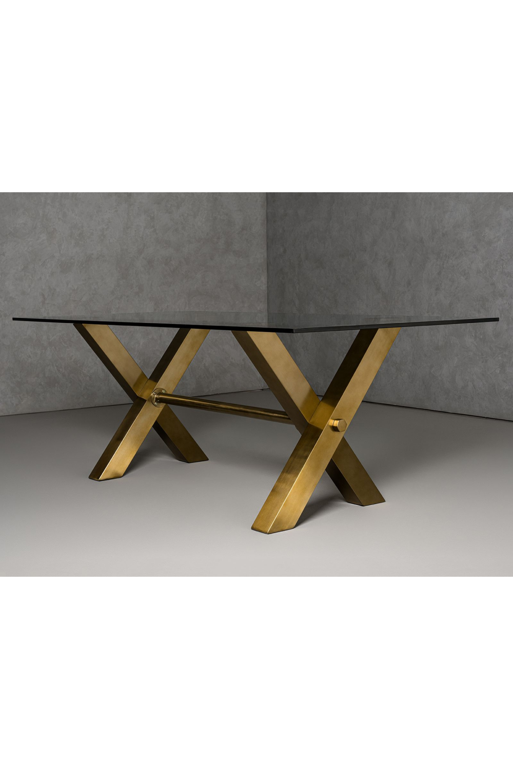 Gold-Framed Glass Dining Table | OROA Modern Dandy | Oroa.com