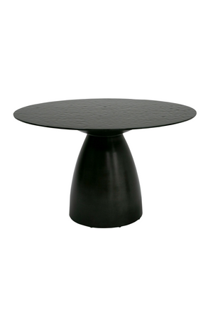 Black Wave Glass Dining Table | OROA Modern Calexico | Oroa.com