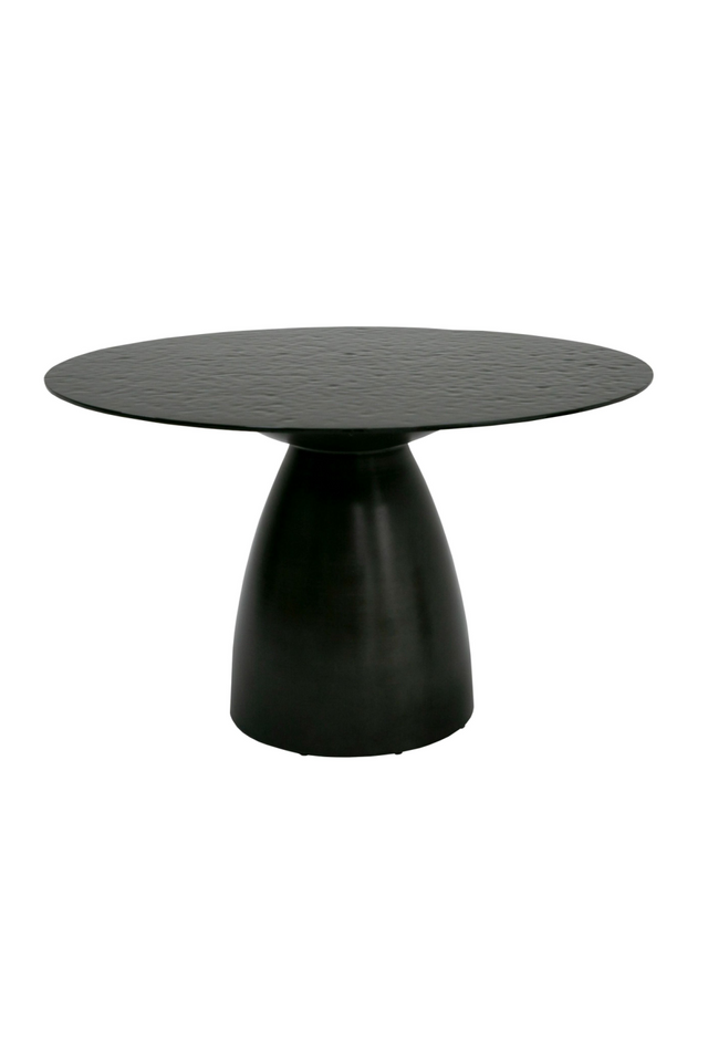 Black Wave Glass Dining Table | OROA Modern Calexico | Oroa.com