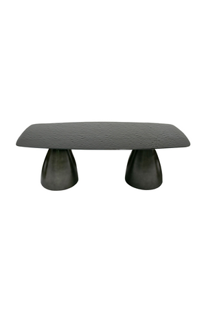 Black Wave Glass Dining Table | OROA Modern Calexico | Oroa.com