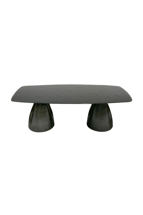 Black Wave Glass Dining Table | OROA Modern Calexico | Oroa.com
