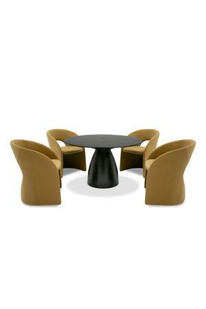 Black Wave Glass Dining Table | OROA Modern Calexico | Oroa.com