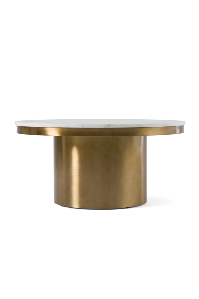 White and Gold Coffee Table | OROA Modern Rocky | Oroa.com