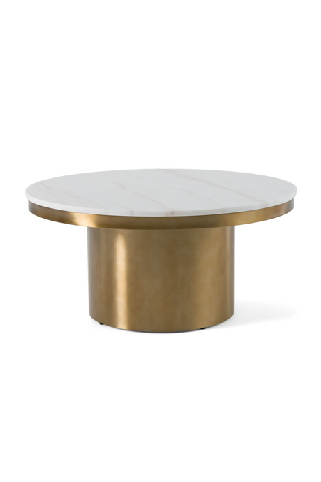 White and Gold Coffee Table | OROA Modern Rocky | Oroa.com