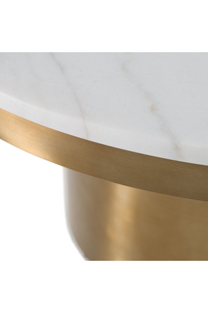 White and Gold Coffee Table | OROA Modern Rocky | Oroa.com