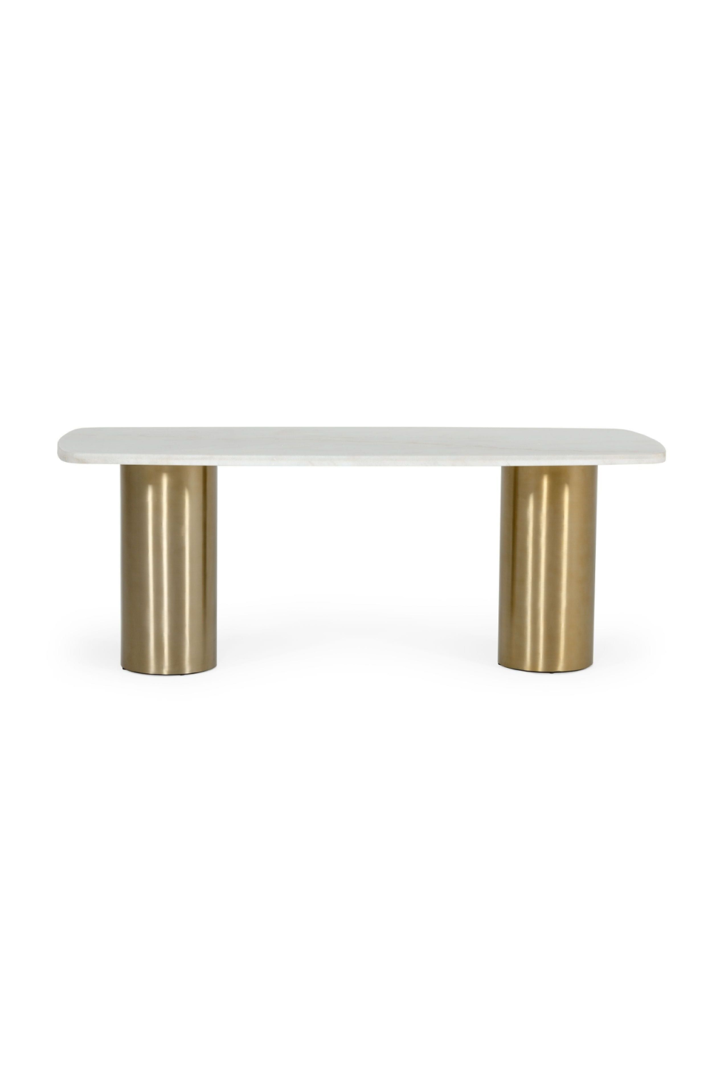   White Marble Gold Dining Table | Oroa.com